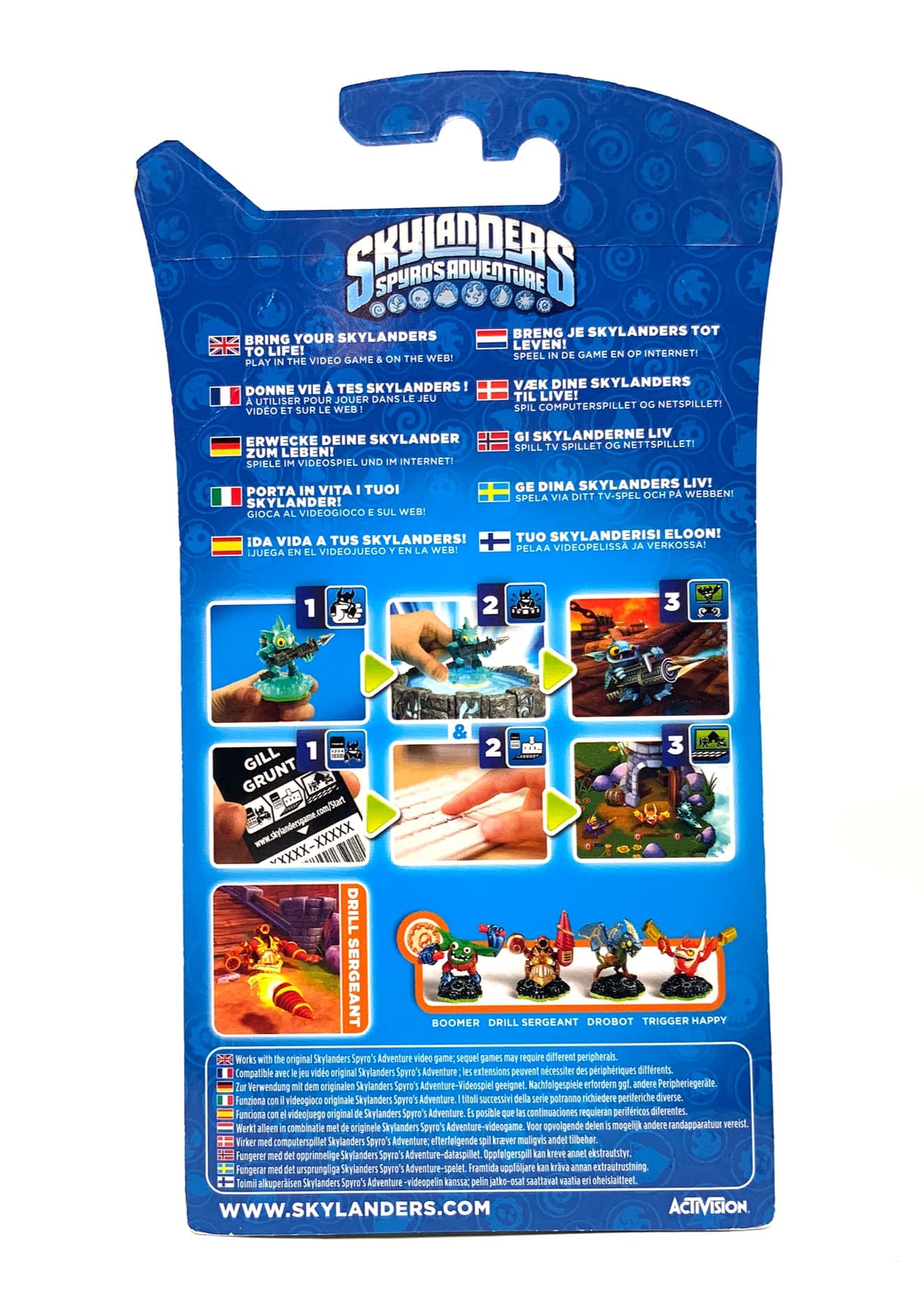 Skylanders Spyros Adventure Drill Sergant Gold Chase Variante in OVP