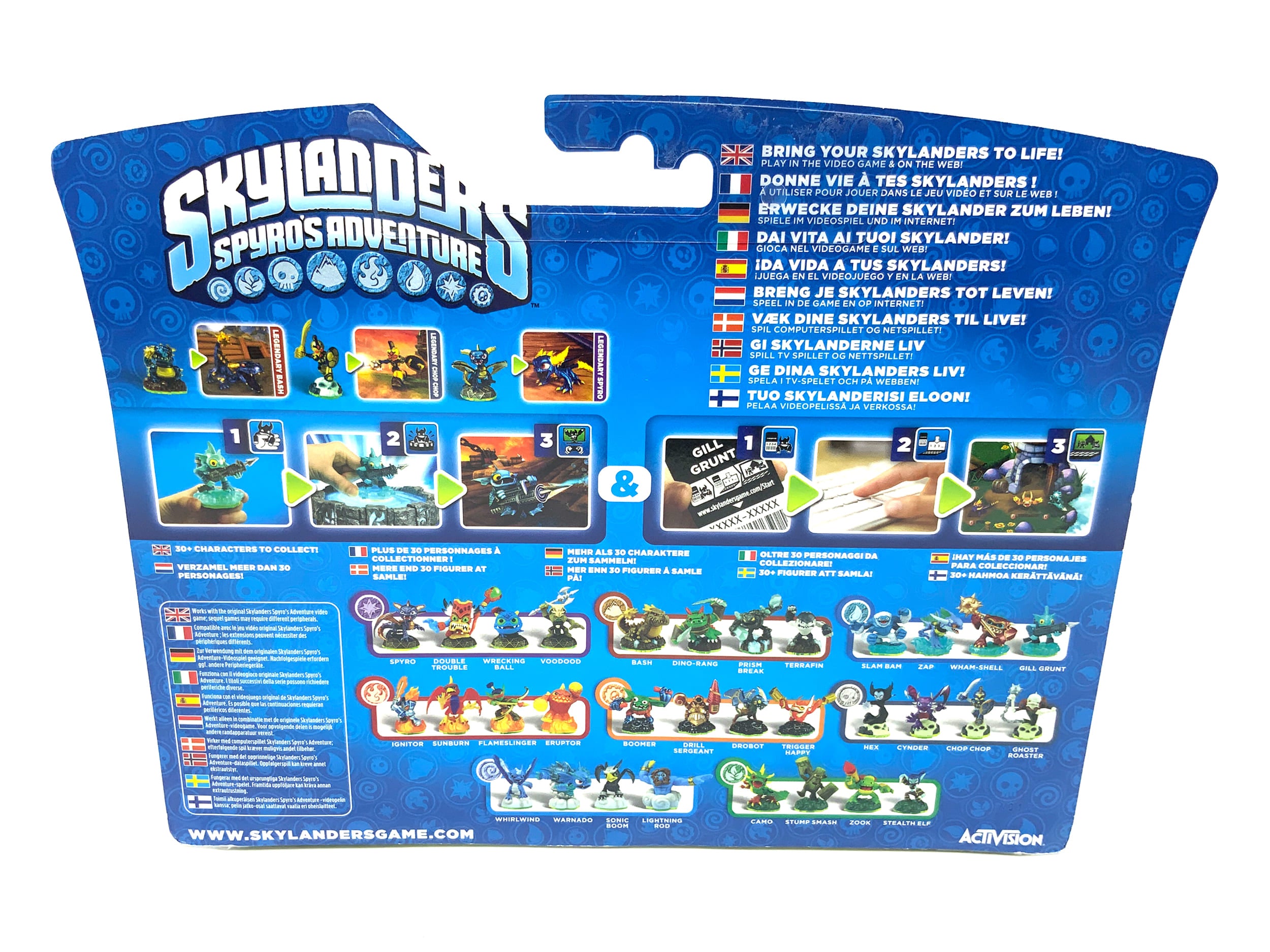 Skylanders Spyros Adventure Legendary Triple Pack Bash + Chop Chop + Spyro OVP