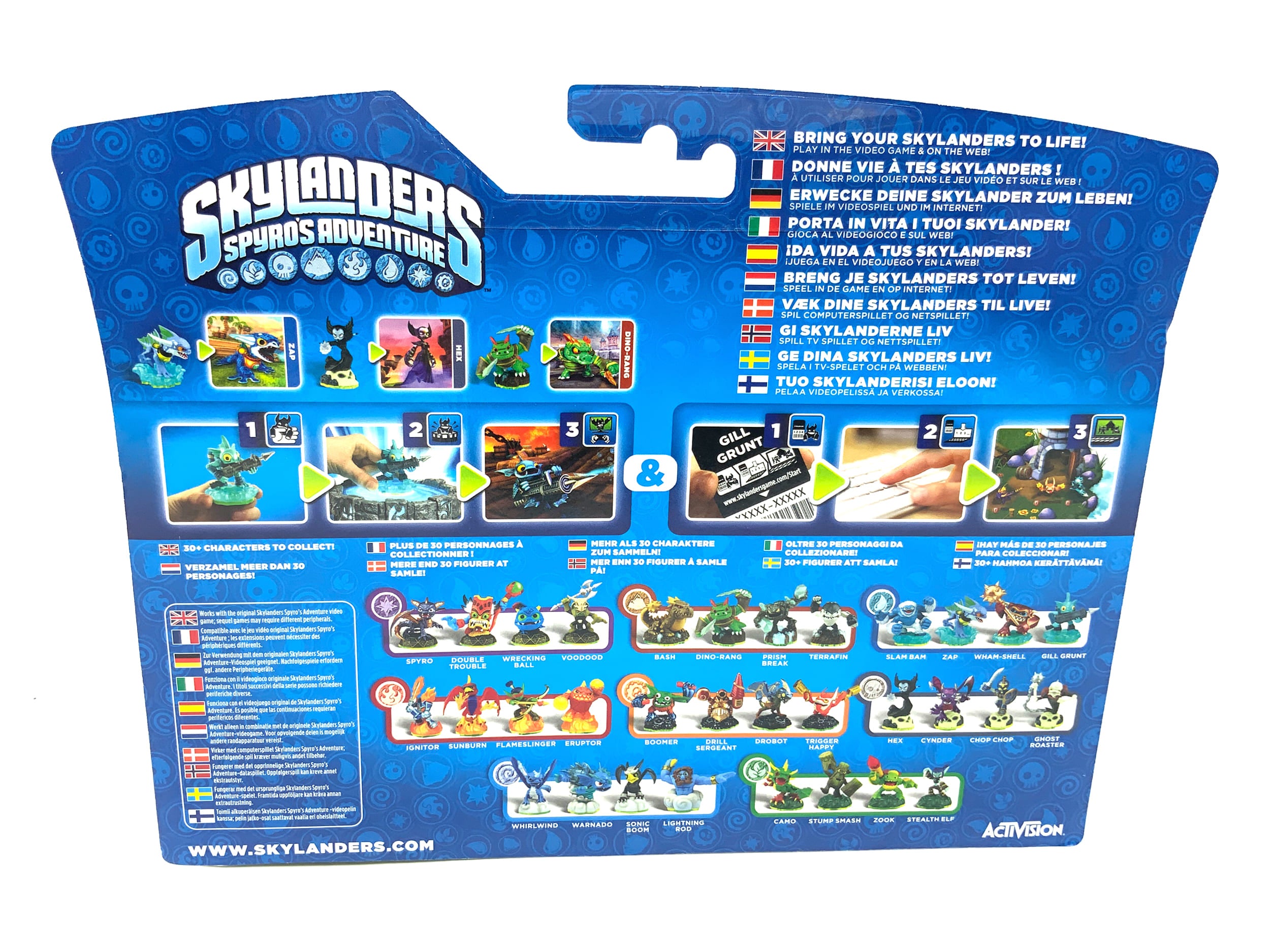 Skylanders Spyros Adventure Triple Pack Zap + Hex + Dino-Rang in OVP