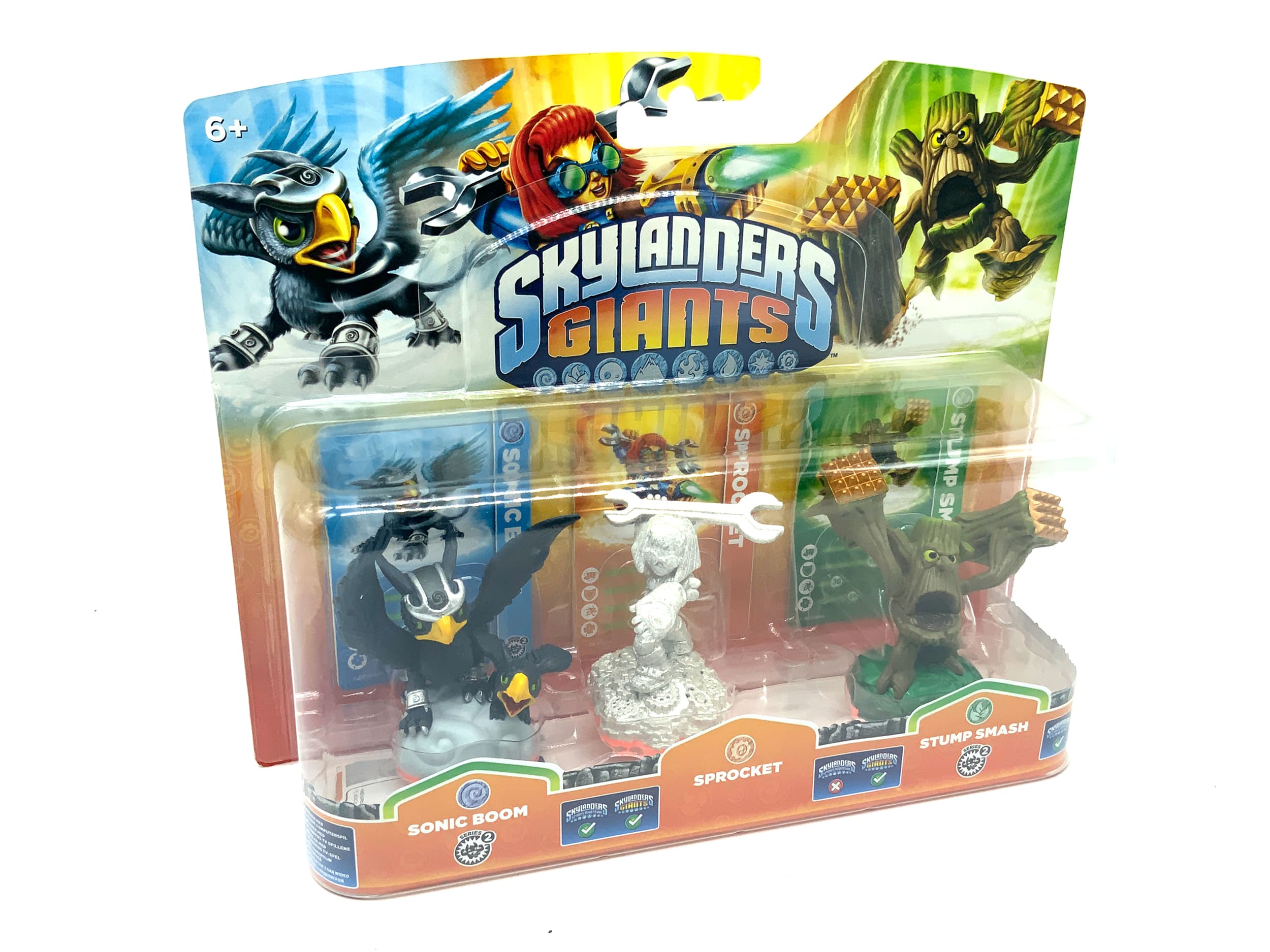 Skylanders Giants Triple Pack Glitter Paint Sprocket / Silver Sparkle (geklebt)