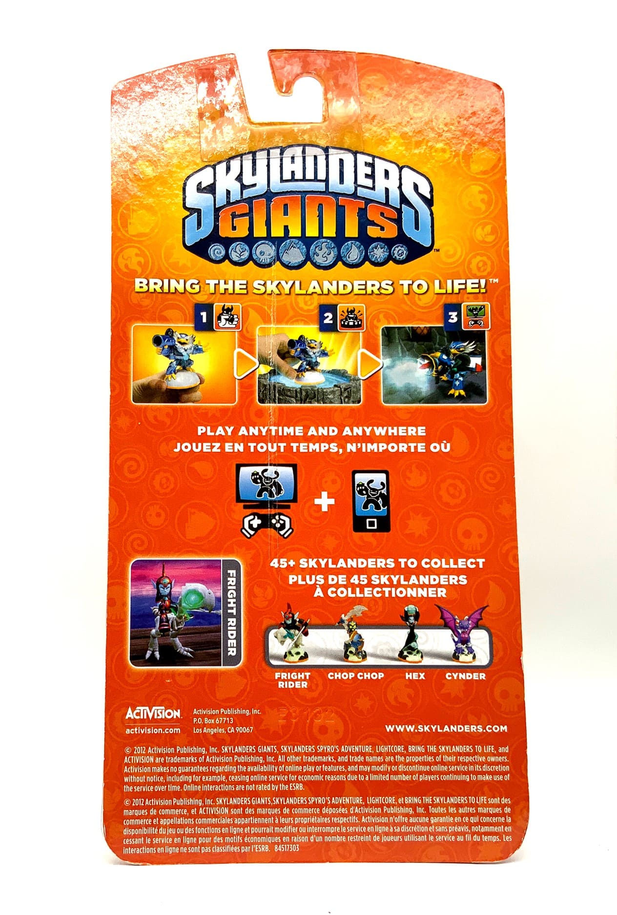 Skylanders Giants Bronze Fright Rider Halloween Edition Chase Variante in OVP