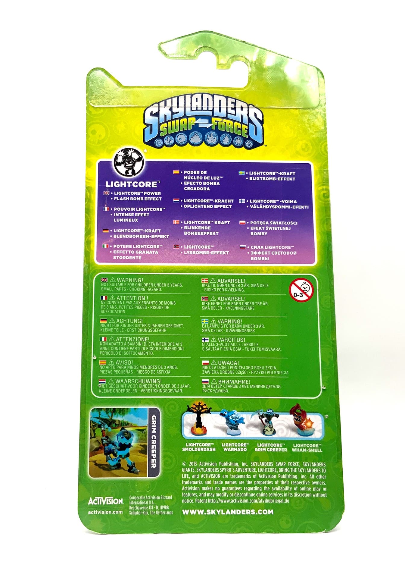 Skylanders Swap Force Grim Creeper Lightcore in OVP