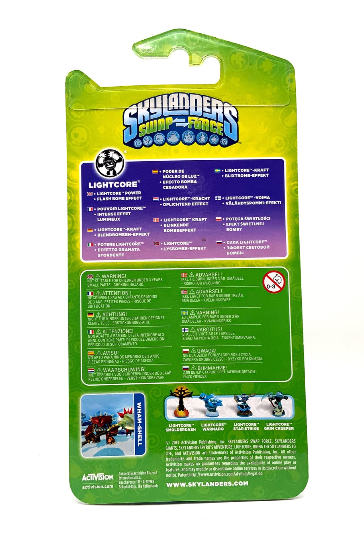 Skylanders Swap Force Wham-Shell Lightcore in OVP
