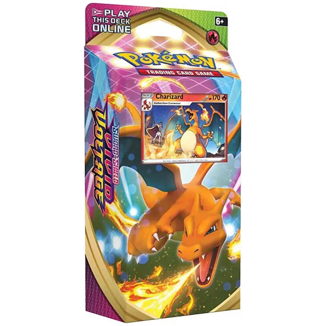 Pokémon Sword &amp; Shield Charizard Vivid Voltage Theme Deck (English)