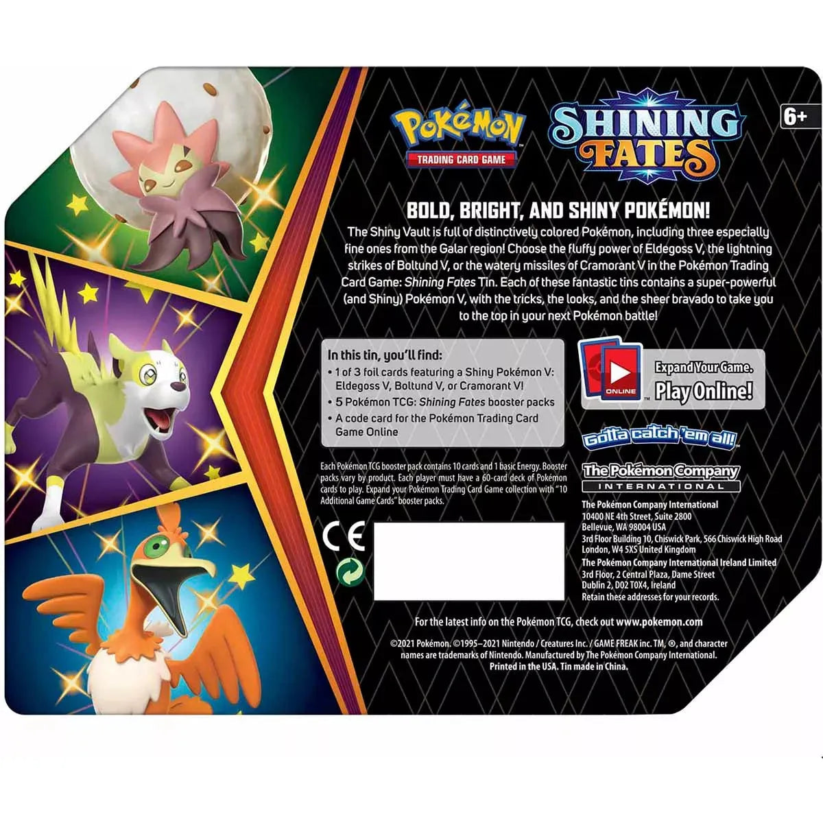Pokémon Sword & Shield Shining Fates Eldegoss V Tin Box (englisch)