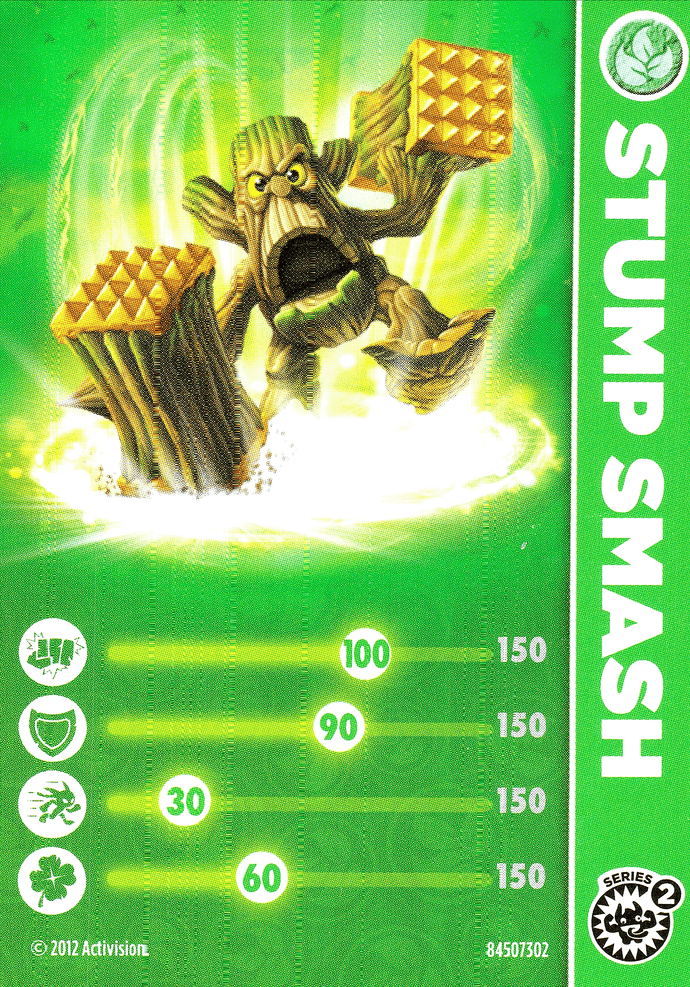 Skylanders Giants Stump Smash Karte