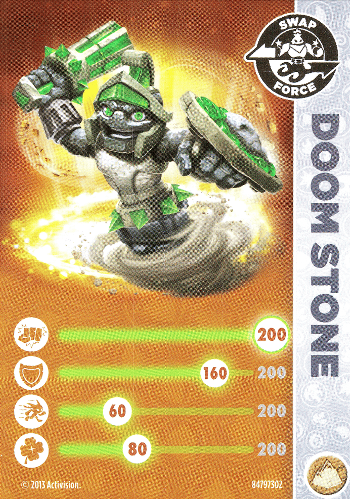 Skylanders Swap Force Doom Stone Karte
