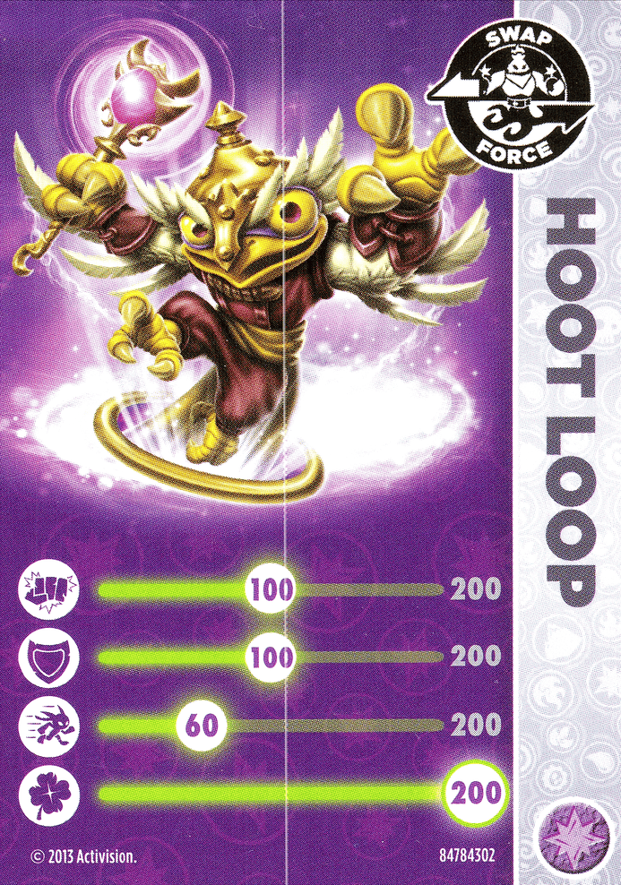 Skylanders Swap Force Hoot Loop Karte