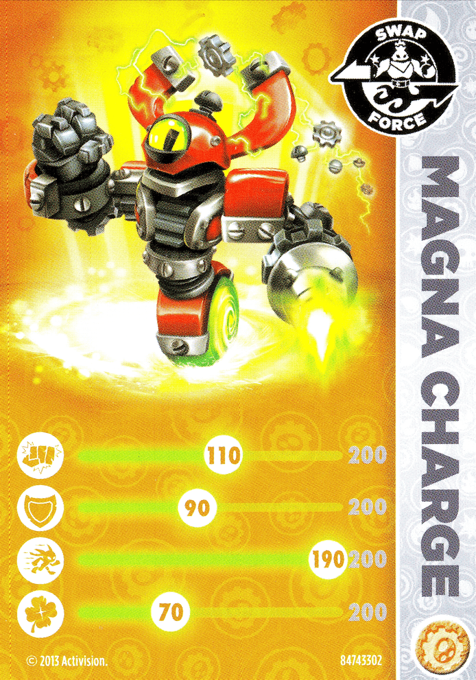 Skylanders Swap Force Magna Charge Karte