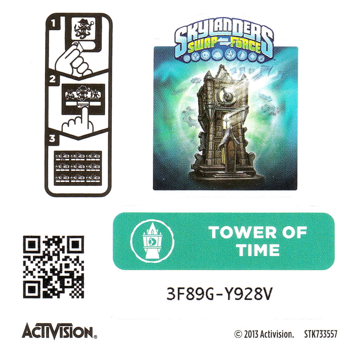 Skylanders Swap Force Tower of Time Aufkleber