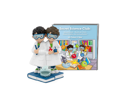 Tonie Figures Secret Science Club: Strong Defense - All about viruses, defenses, and immune helpers! with Özlem &amp; Ugur audio figure for Toniebox