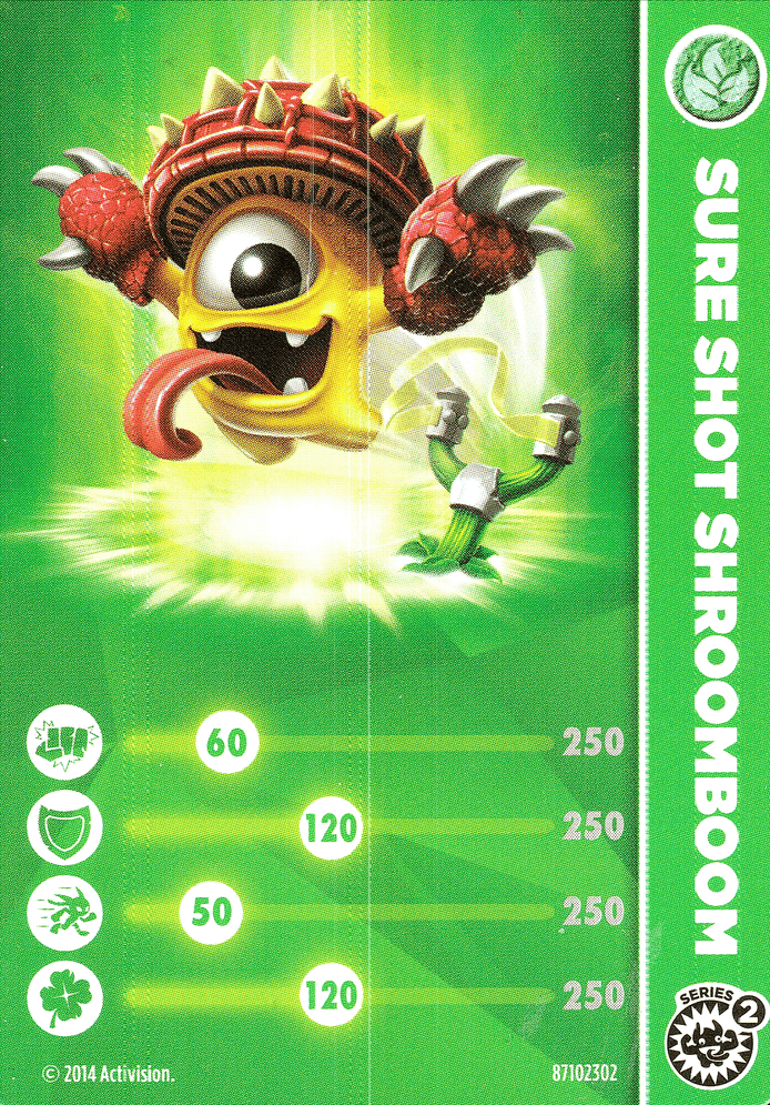 Skylanders Trap Team Sure Shot Shroomboom Karte