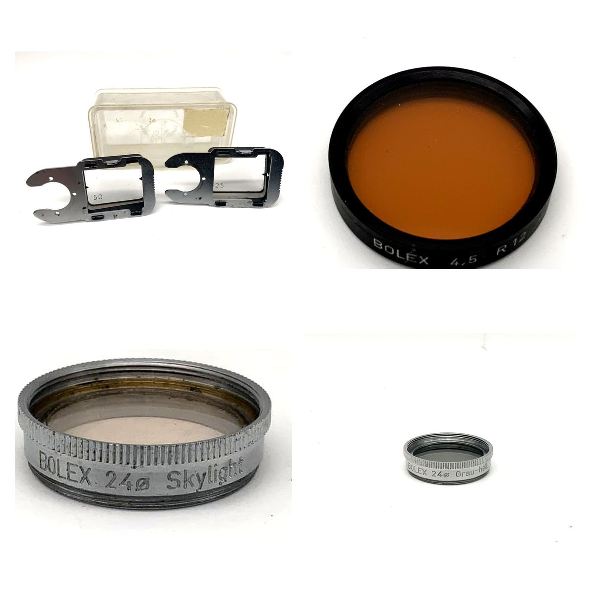 Bolex Filter Auswahl Nahlinse Skylight Graufilter Korrekturfilter Objektivfilter