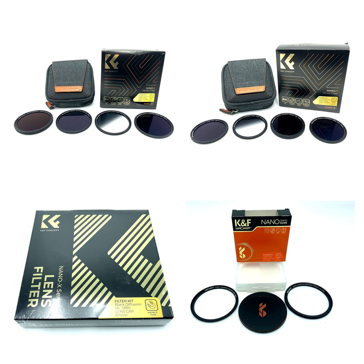 K&F Concept Filterset Auswahl 55 58 62 67mm Objektivfilter Filter Set