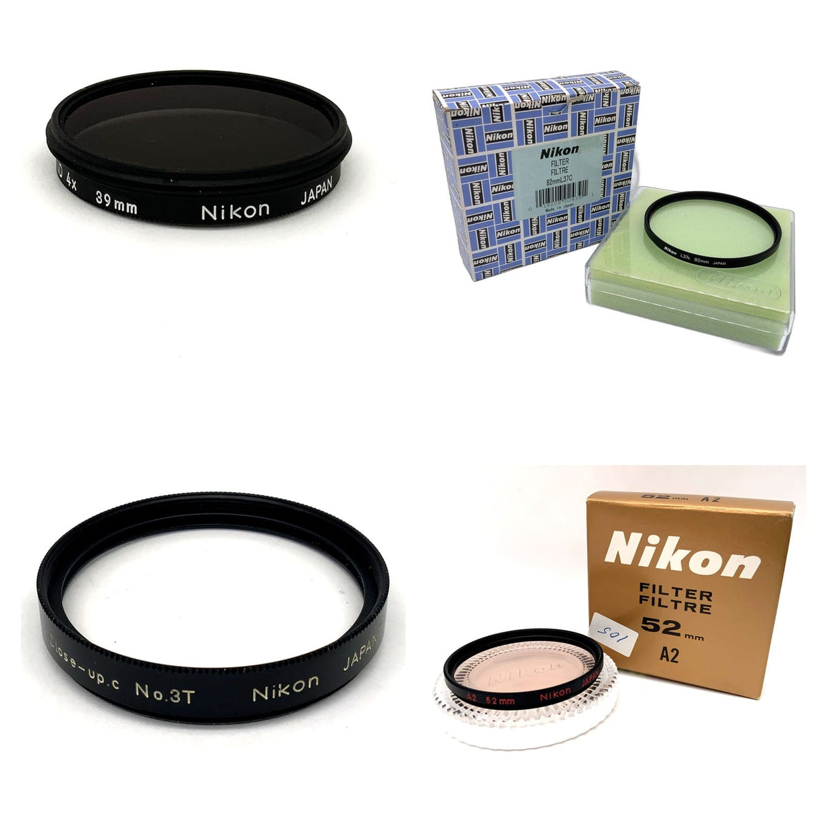 Nikon Filter Auswahl UV Skylight Graufilter Nahlinse 39 46 52mm Objektivfilter